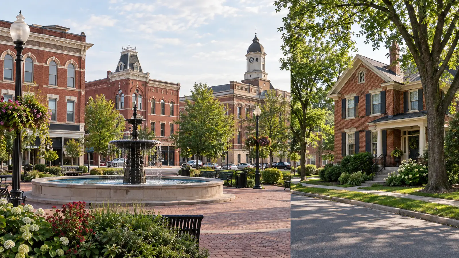 A neighborhood scene from Belleville, IL