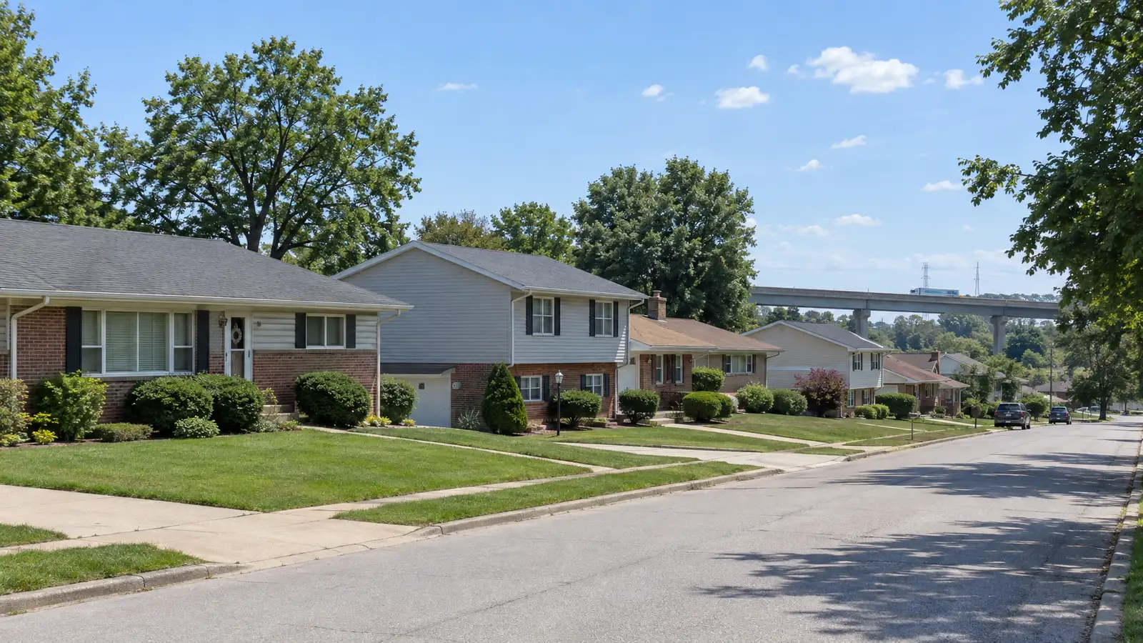 A neighborhood scene from Caseyville, IL