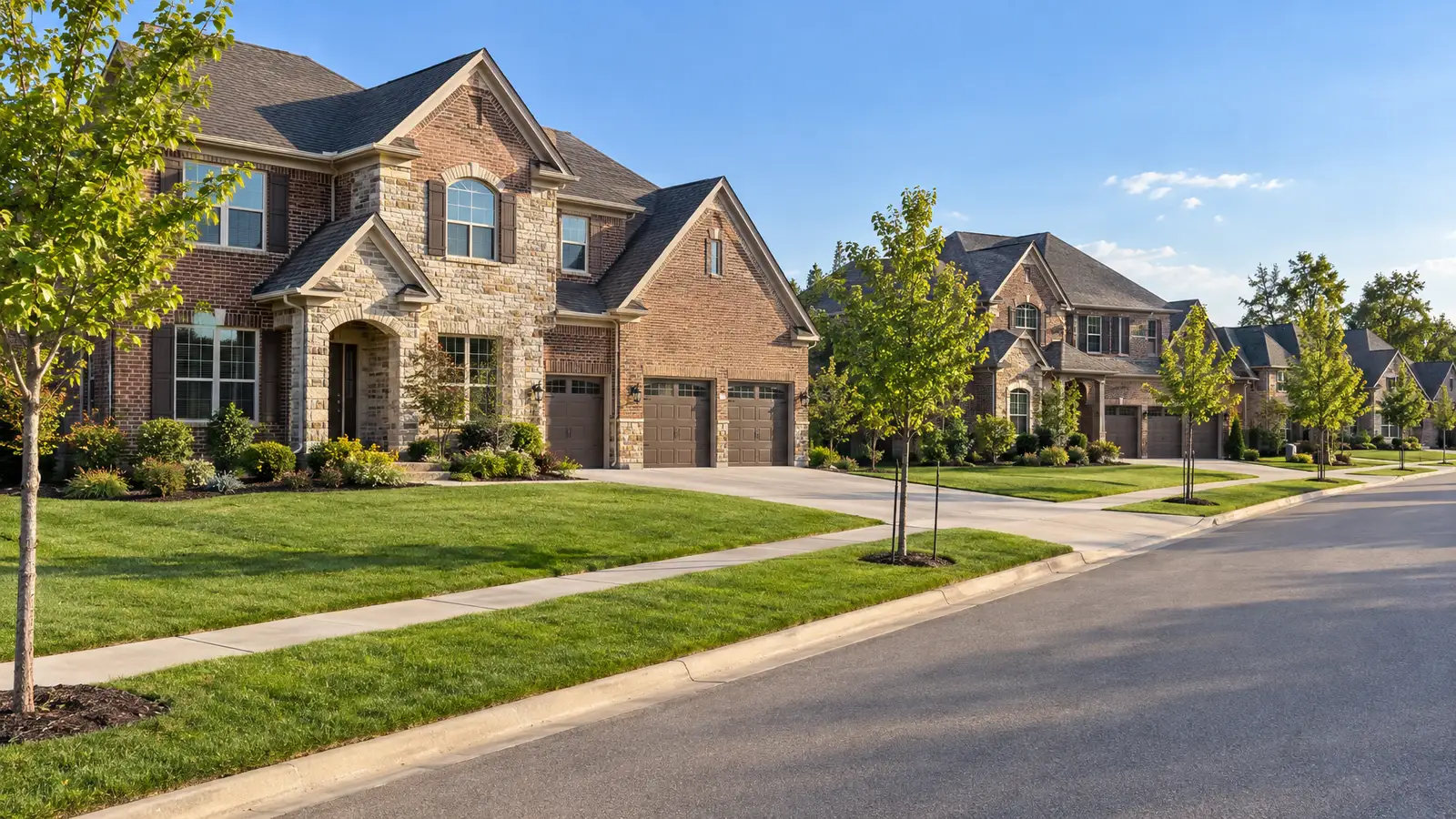 A neighborhood scene from Chesterfield, MO