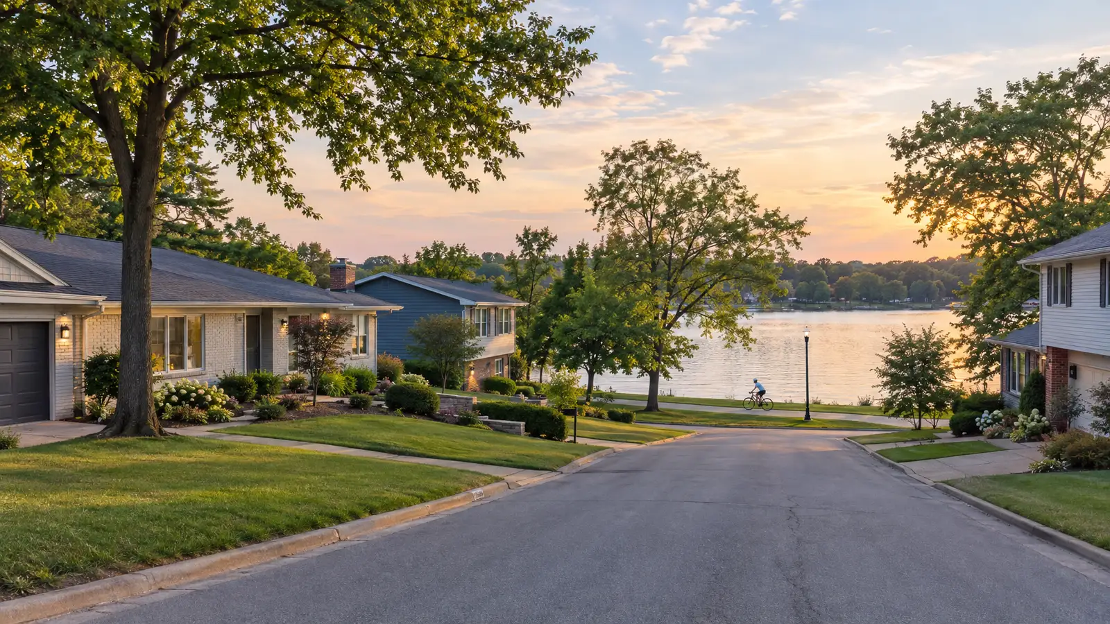 A neighborhood scene from Creve Coeur, MO