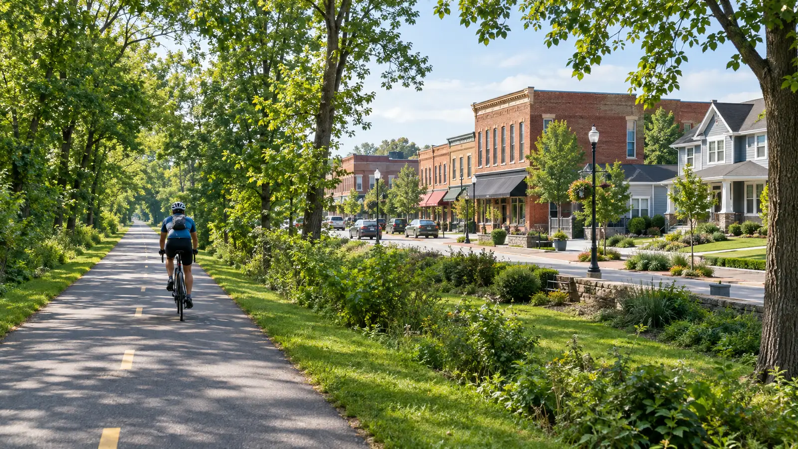 A neighborhood scene from Glen Carbon, IL