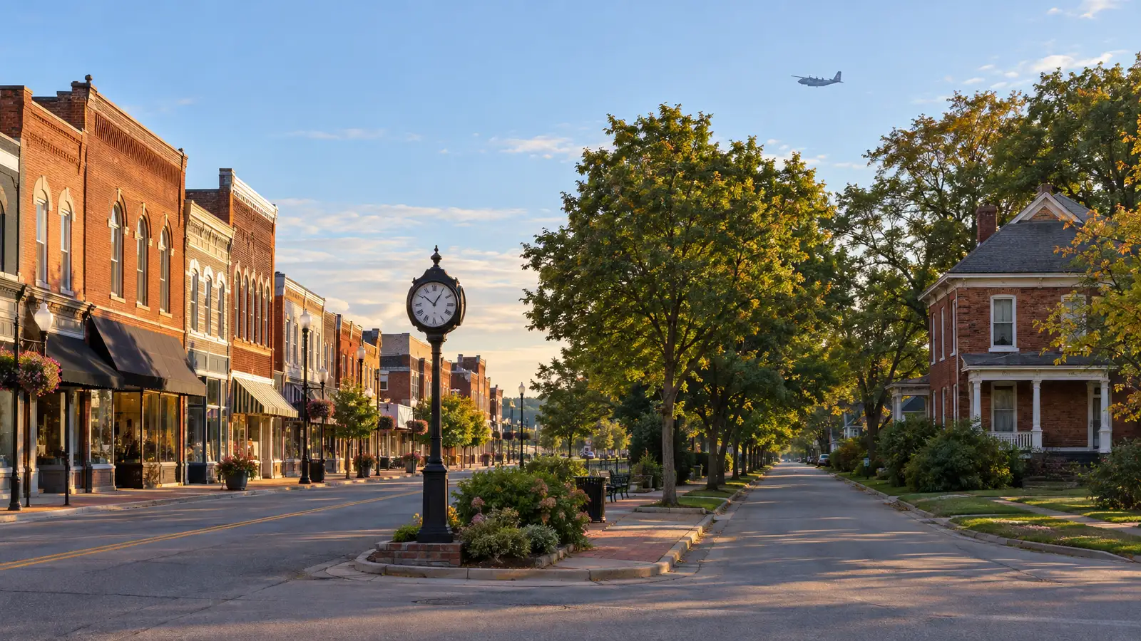A neighborhood scene from Mascoutah, IL