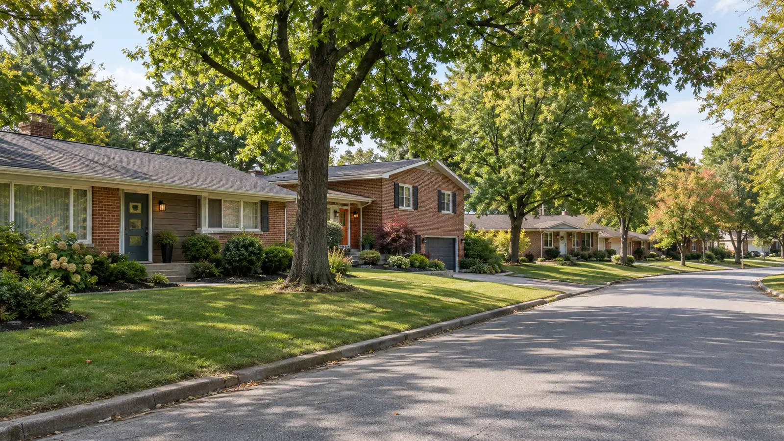A neighborhood scene from Olivette, MO