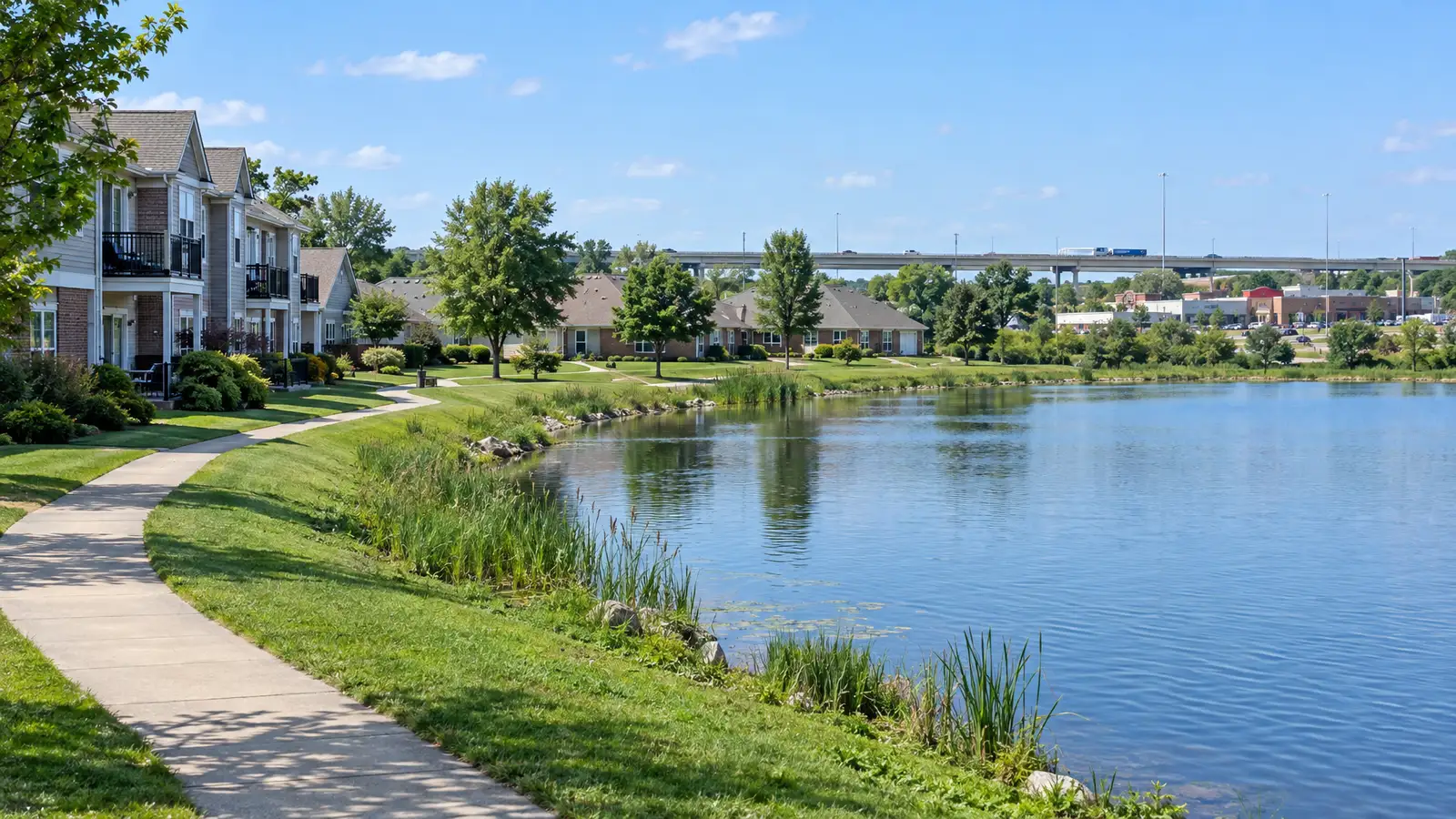 A neighborhood scene from Pontoon Beach, IL