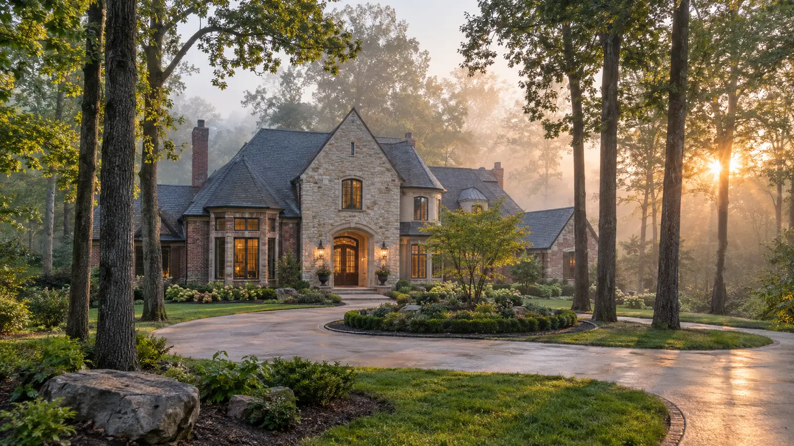 A neighborhood scene from Town and Country, MO