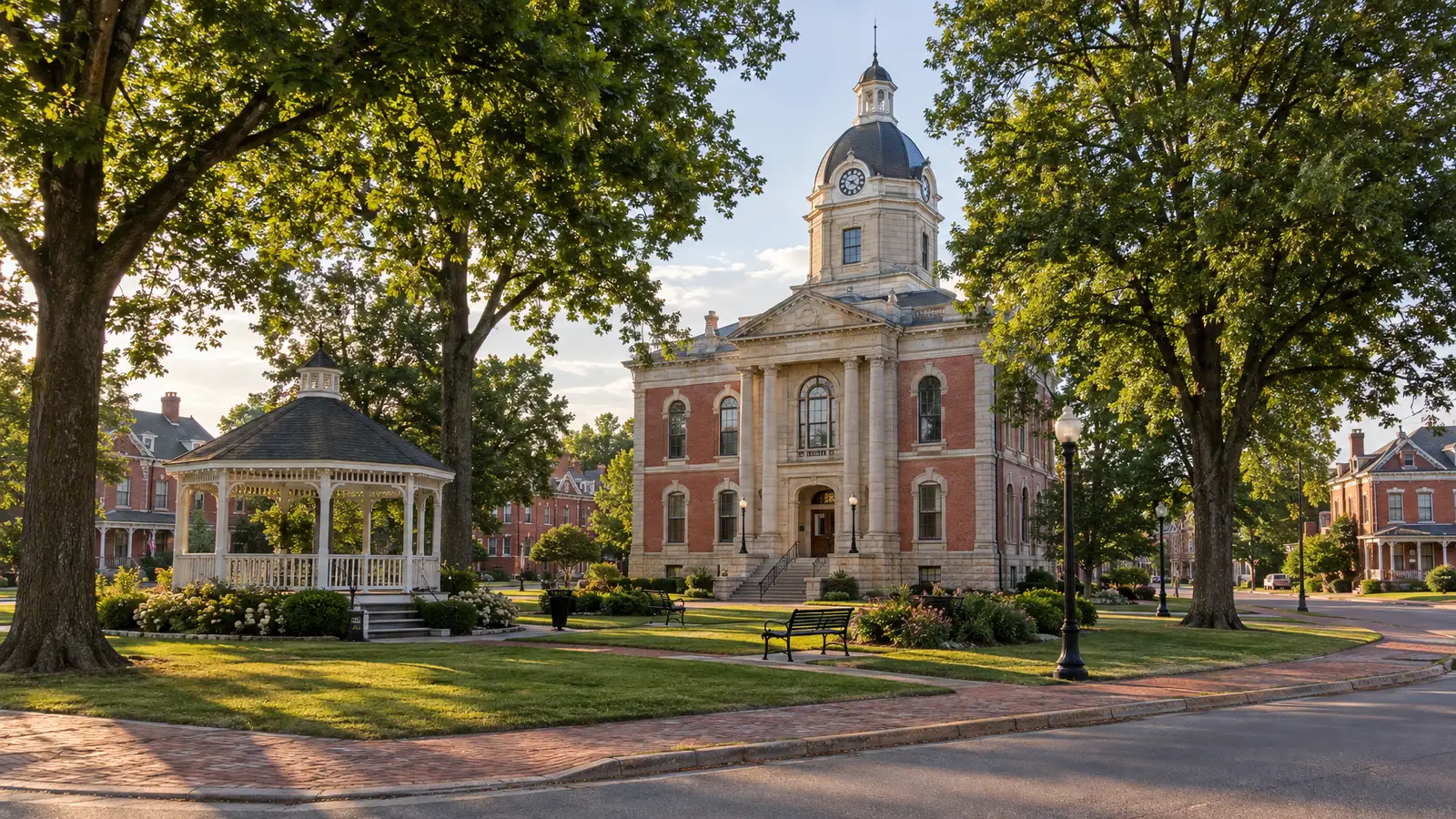 A neighborhood scene from Waterloo, IL