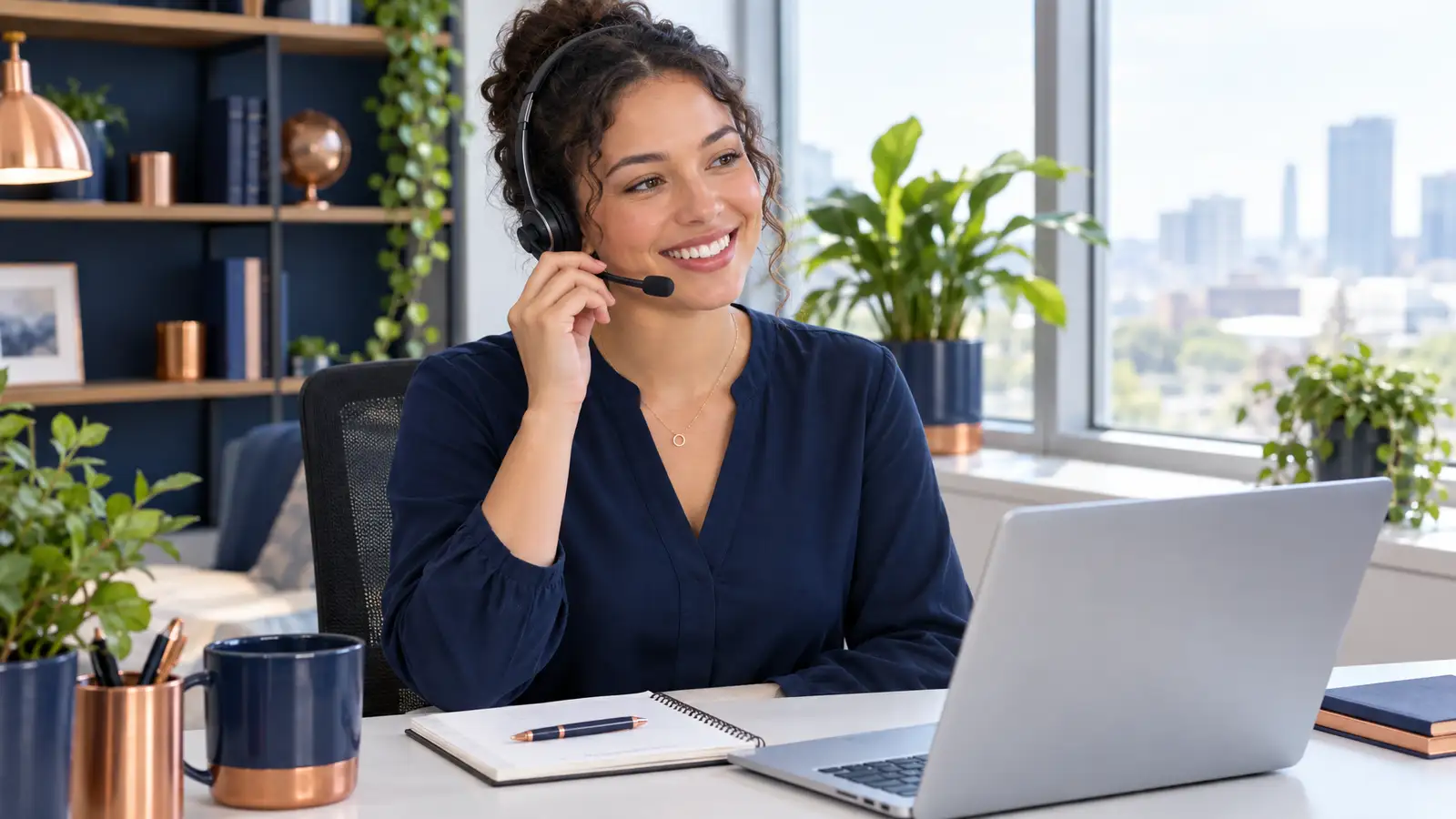 A friendly dispatcher answering the phone