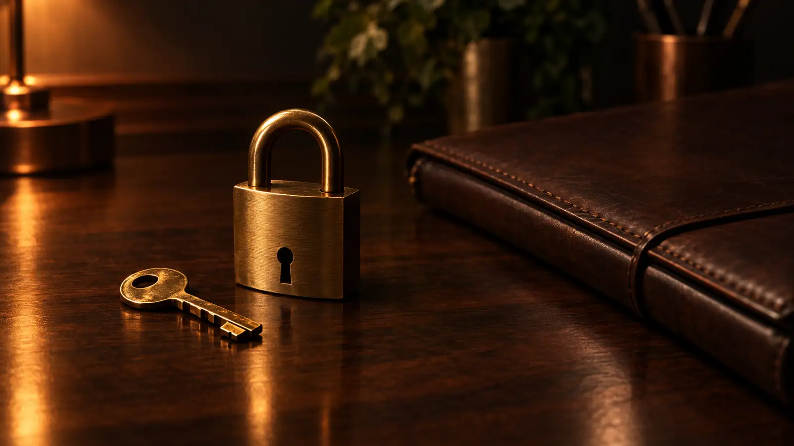 A locked folder holding a request ticket